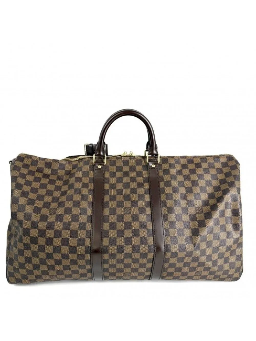 Louis Vuitton Boston Bag Keepall Bandouliere 55 Shoulder Crossbody Damier